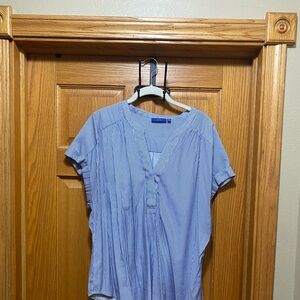 Blue Striped Women's Top